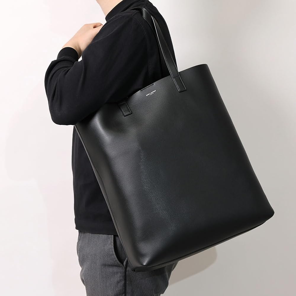 ✨未使用級美品✨サンローラン　ボールド　クロコ型押し大容量トート　レザー　黒 SAINT LAURENT PARIS サンローラン クロコ型押し トートバッグ